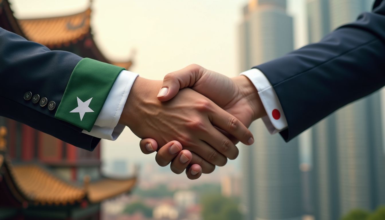 Japan Pakistan - Hand Shake